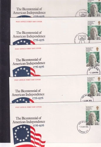 American Revolution 1976 choice of FDC GB Isle of Man Luxembourg Senegal
