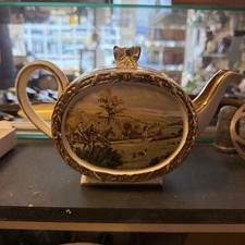 Vintage Sadler Teapot With Hunting Scene