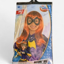 DC COMICS BATGIRL Peluca Infantil Halloween Vestir SUPER HERO NIÑAS Nueva (K359-360)