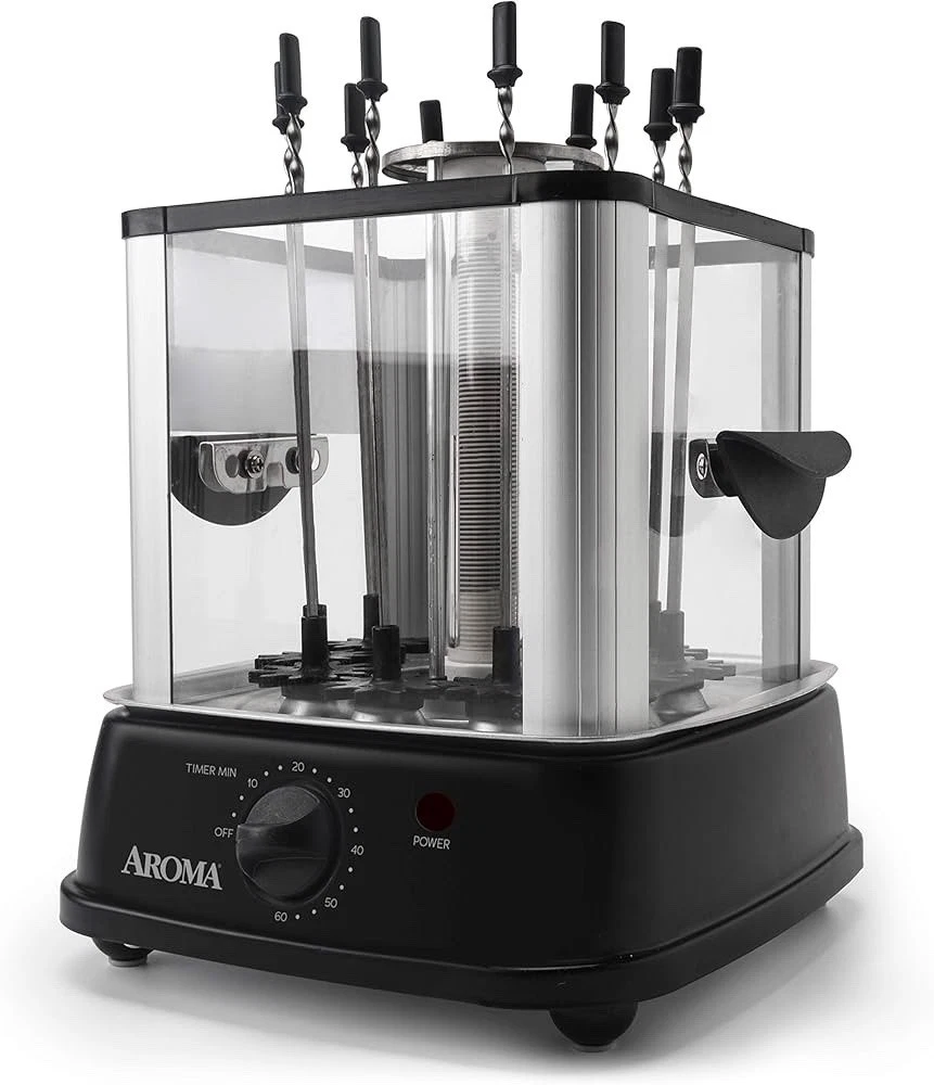 Aroma Housewares ABT-106 Auto Rotates Kebab Grill Maker 10 Skewer Black NEW BOX
Opens in a new windo