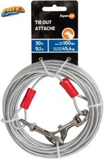 Dog Tie Out Cable 1700 Lbs Break Strength 30Ft Cable