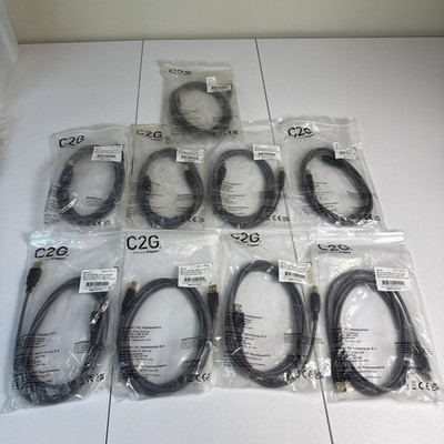 C2G 2m Ultima USB 2.0 A/B Cable 29141 *NEW* Made In Vietnam 9 Pack