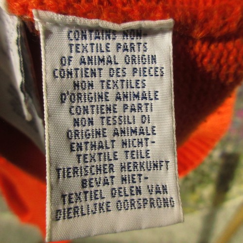 Vintage Polo Ralph Lauren Pullover Herren M orange 1/4-Reißverschluss Attrappe Baumwolle Strick gebraucht, in einwandfreiem Zustand - Bild 9 von 10
