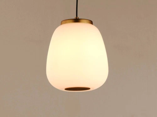 ET2 Soji 8 3/4" High Satin White Glass LED Mini Pendant - Picture 3 of 4