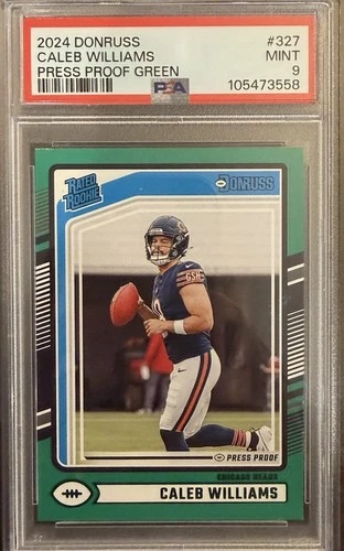 2024 Panini Donruss - Green Rated Rookie Caleb Williams #327   (RC) PSA 9
