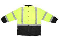 Ergodyne Safety Jacket Mens XL Thermal Parka Class 3 High Visibility 8384