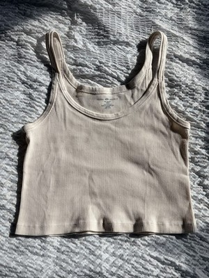 Brandy Melville John Galt Tank Top Beige Onesize (Gr. S)
