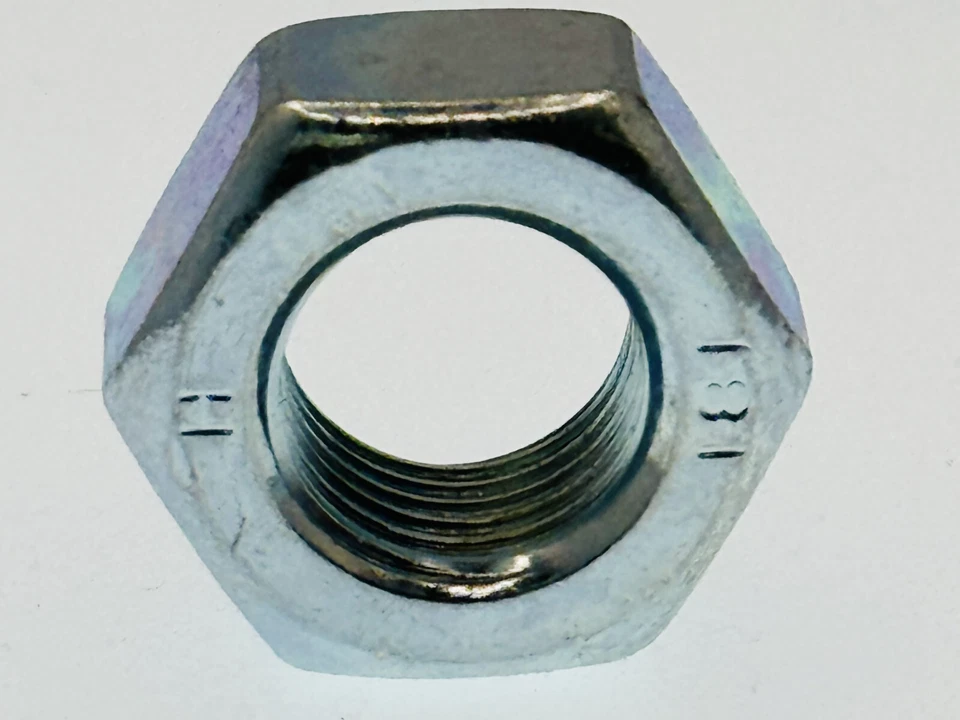 M14 x 1,5 Sechskantmuttern ( 10 Stück ) verzinkt Muttern FEINGEWINDE DIN 934 - Bild 2 von 2