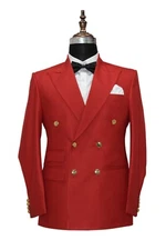 Men Red Suits Designer Wedding Dinner Suits (Coat + Pant)