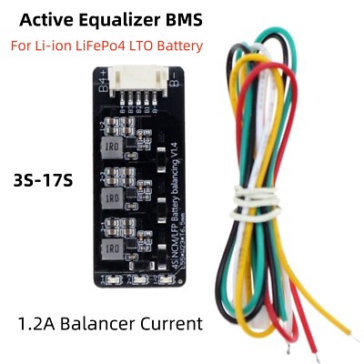 3S 4S 8S 10S 16S Li-ion LiFePo4 LFP Battery 1.2A Balancer Active Equalizer BMS