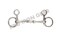 Hanging Cheek Snaffle with Lozenge Baucher Horse Bit with Oval Link