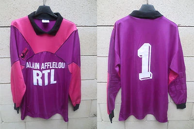 Maillot PARIS SAINT-GERMAIN PSG goal shirt n°1 RTL ancien 1991 trikot BATS L - Photo 1/4