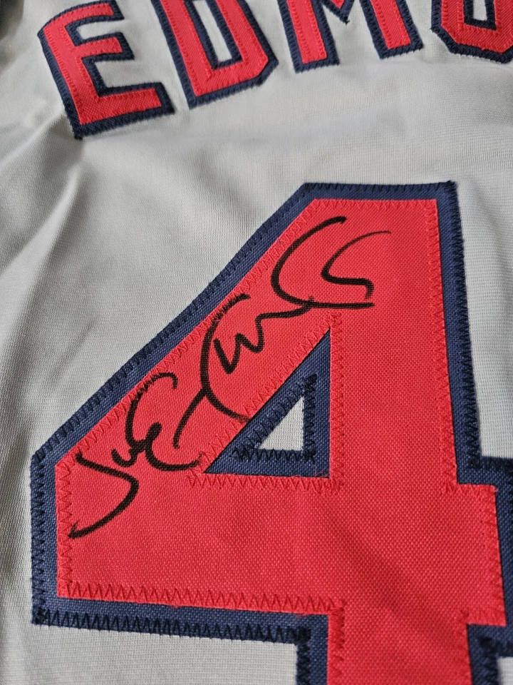 Jim Edmonds Autographed/Signed Jersey JSA Anaheim Angels Los Angeles - Image 2 of 4