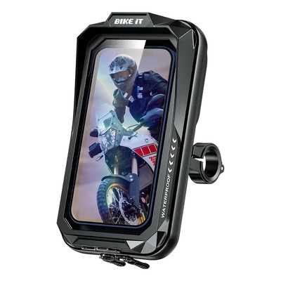 Bike It Universal Waterproof Touch Screen Motorcycle Phone Case Holder Mount