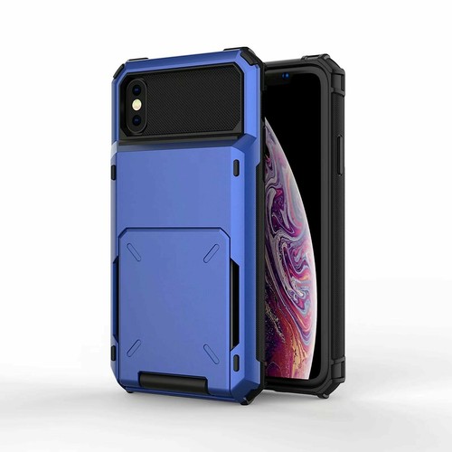 Card Holder Slot Phone Case For iPhone 11 12 13 14 15 Pro Max XS X XR 8 7 6 SE - 第 18/18 張圖片