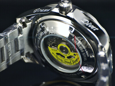 NIB Invicta 3044 Grand Diver Automatic Black Dial Watch w/ Yellow
