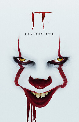 AA2238 IT Chapter Two Film By Andy Muschietti 2019 White Movie Poster 11x17