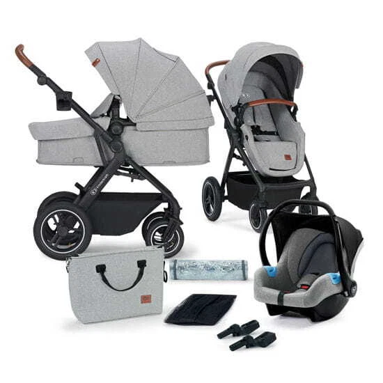 3IN1 PRAM Kinderkraft B-TOUR Light Grey - UP TO 22 KG KINDERKRAFT