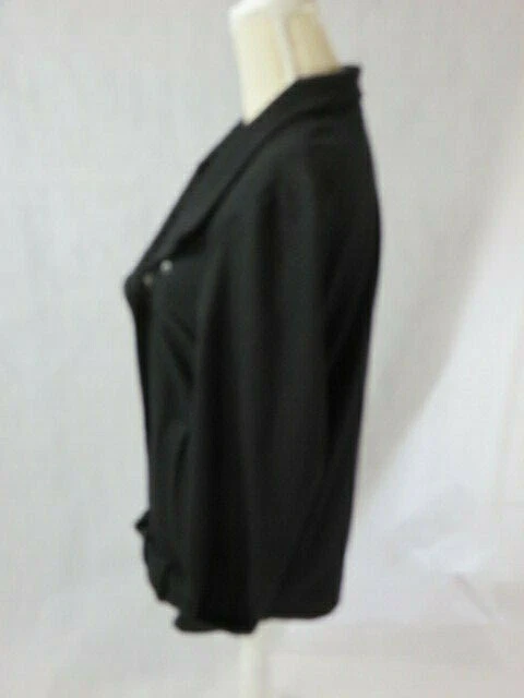 Chaqueta HELMUT LANG Negra Manga Larga Lana Cinturón Cremallera Talla L Foto 4 de 4