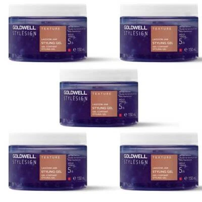 5x Goldwell Stylesign Texture Lagoom Jam Styling Gel je 150ml = 750ml Haargel