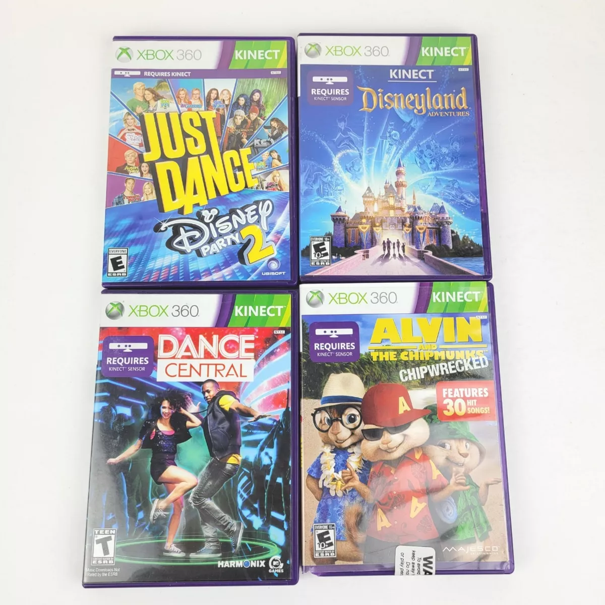 Xbox 360 Kinect Games - Multi Listing - Kinect Sports Adventures Dance  Central..