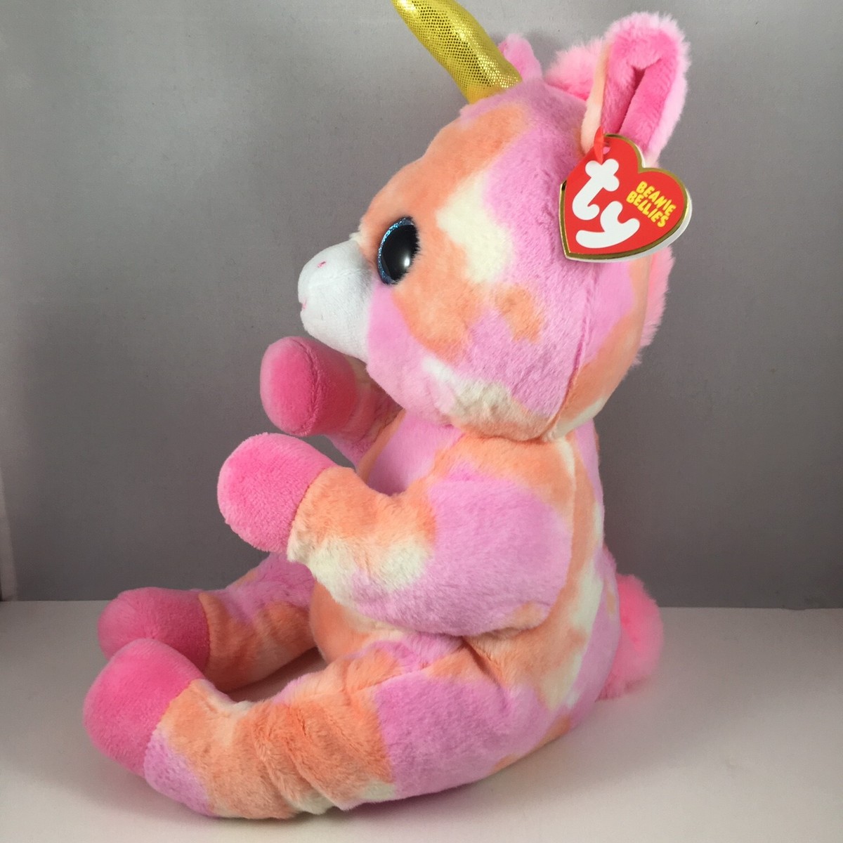 Peluche Licorne Skylar – Beanie Belly – 24 Cm – VelveTi – Douce Et Collectionnable – Pour Bébé Et Enfant