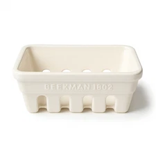 Beekman 1802 Soap Dish Ceramic Farmhouse Caddy Ivory Cream. BRAND NEW IN BOX.