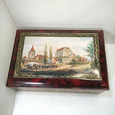 Henry Lambertz Limited Edition Cookie Tin Multicolor Bavarian Germany 1998 10x14