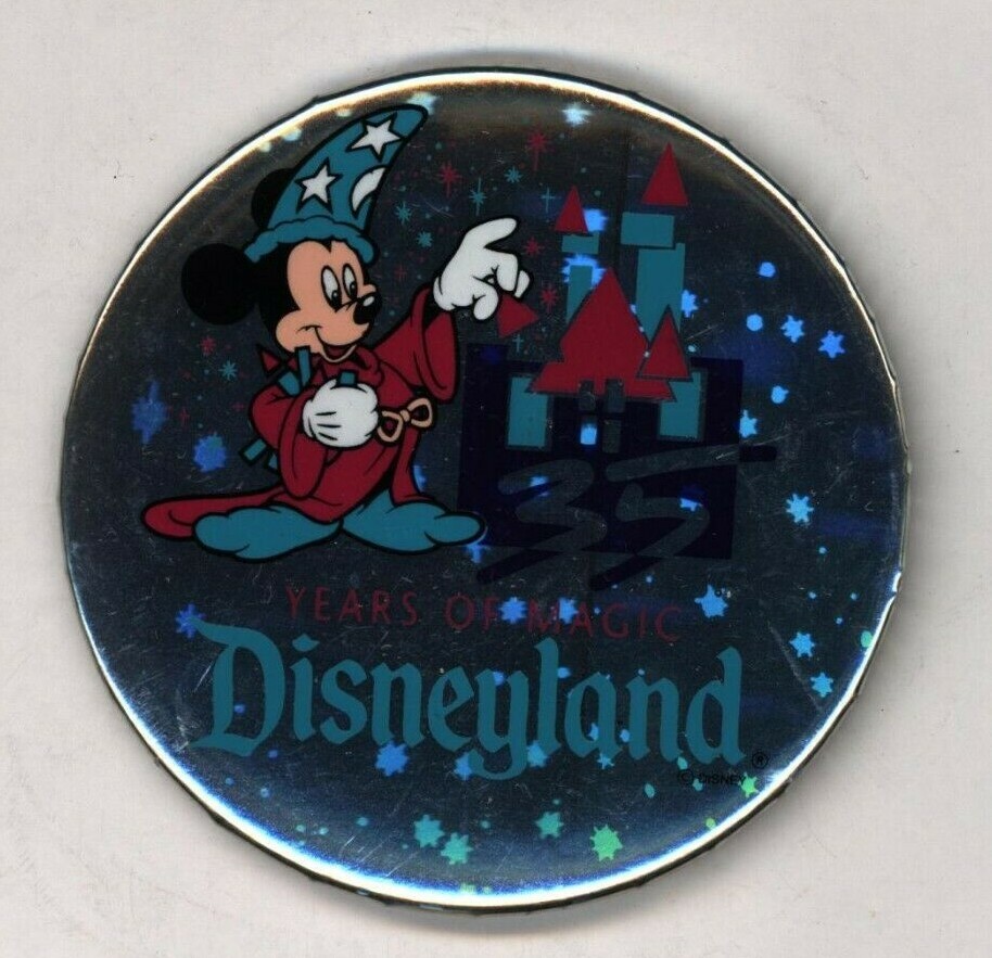1990s 35 Years Of Magic 3"  Pinback Button 