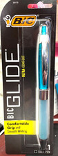 Baby Blue Bic Glide Atlantis Ultra Comfort Ball Pen Comfortable Grip Smooth