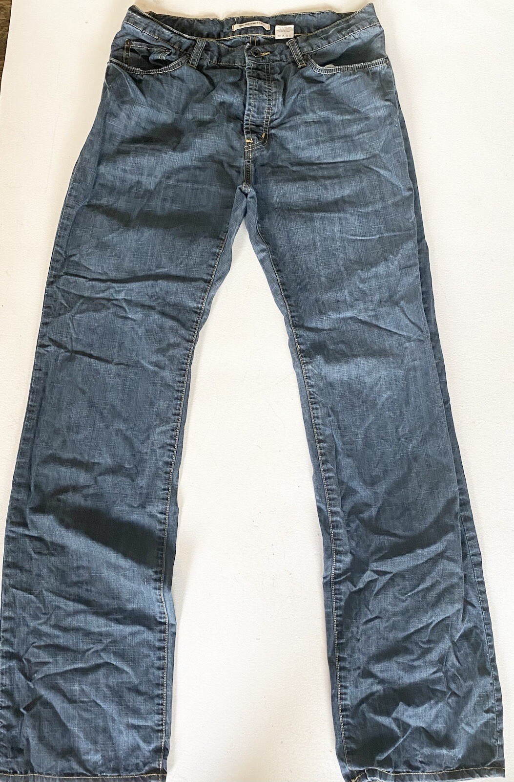 John Varvatos Jeans Mens 32 Blue USA Authentic Fit Solid Straight eBay