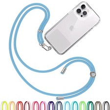 Cell Phone Lanyard Sky Blue - Comfortable Universal Smartphone Lanyard - Easy...