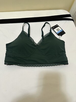 Nike Women's Indy Luxe Lace Low Sports Bra Color Green Style CV3654-397 Sz M N69