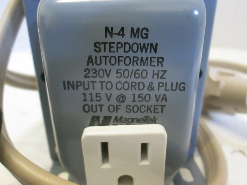 Magnetek, N-4 MG StepDown AutoFormer, 230V, 50/60Hz Input to Cord and Plug, Used - Image 2 of 3