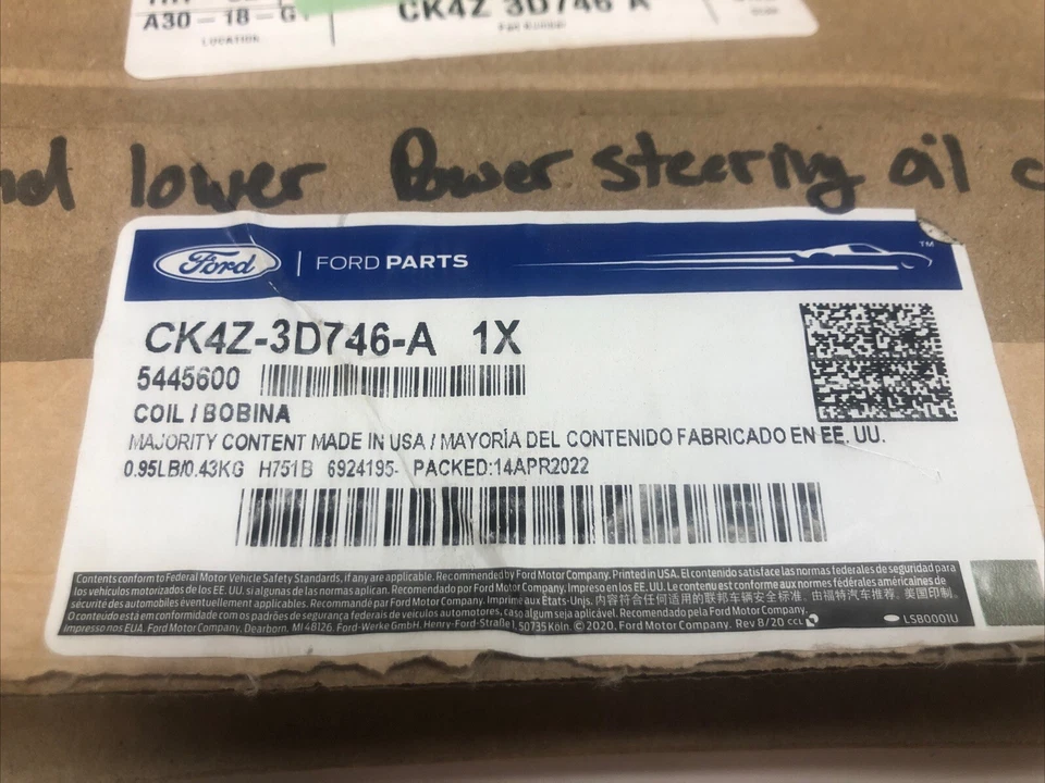 Оригинальный масляный охладитель гидроусилителя руля FORD CK4Z3D746A 97-23 E-150 PS - Изображение 2 из 4