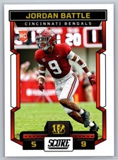 2023 Score #386 Jordan Battle RC - Cincinnati Bengals