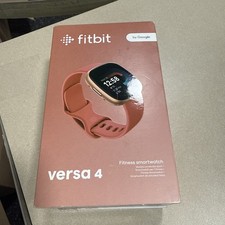 Fitbit Versa 4 Smartwatch GPS Heart Rate Sleep Tracker Pink Sand Copper Rose