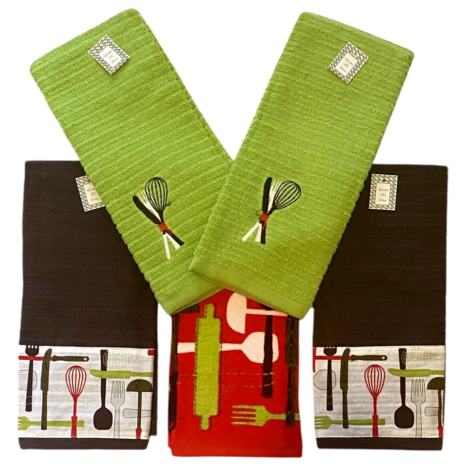 13 Pc Set Simply Southern Fixin 4 Placemats 4 Napkins 5 Absorbent Towels - Image 3 of 4