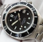 VINTAGE SEAMASTER PROFESSIONAL QUARTZ BLACK DIAL DATE DRESS MEN'S WATCH