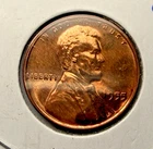 1955-P Lincoln Wheat Proof ~ 1 Blazing Red Coin with Imperfections  ~ Nice ~ T57