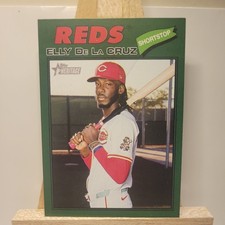 2026 Topps Heritage - Elly De La Cruz #70 Dark Green Bordered REDS