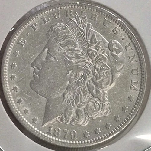 1879-P AU/UNC  Beautiful Morgan Silver Dollar  NO RESERVE High Bid Wins #1773