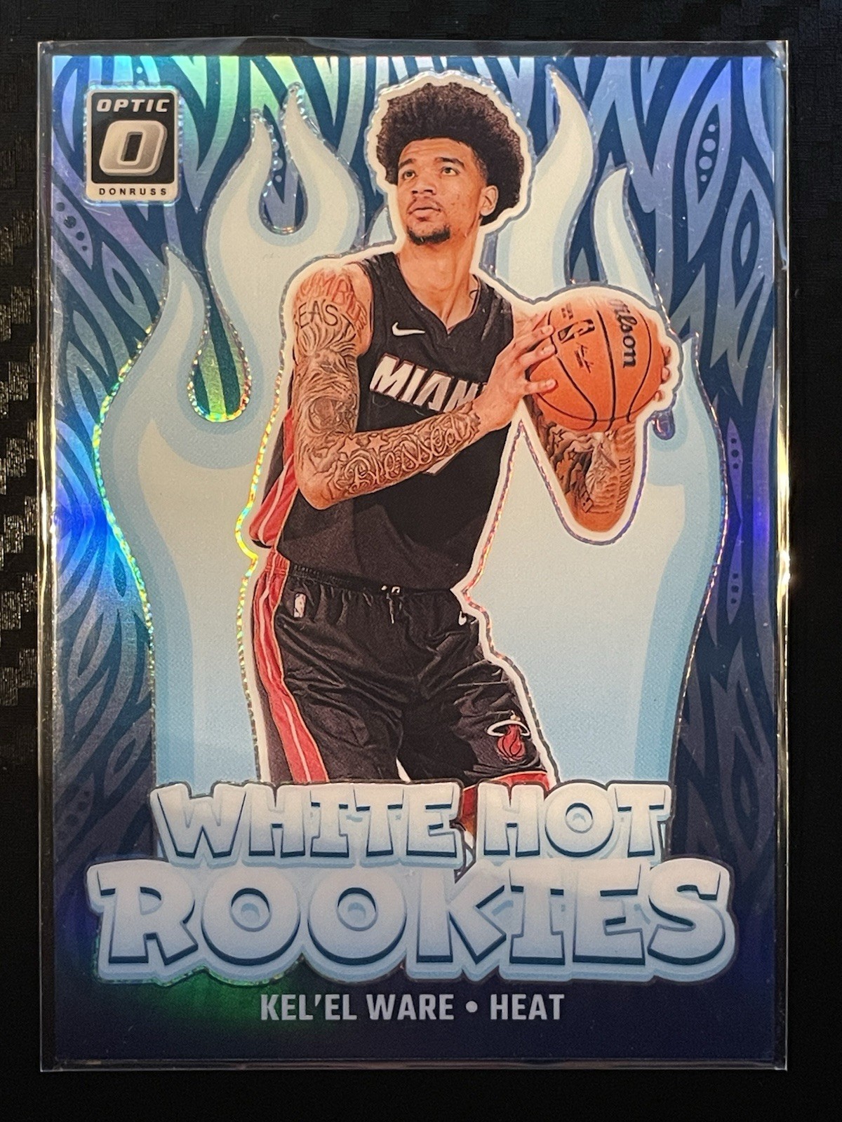 2024-25 KEL’EL WARE Panini Donruss Optic White Hot Rookies Silver Prizm RC #5 SP