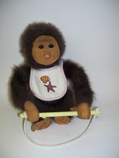 Vintage Baby Chimpanzee Plush Hosung Monkey