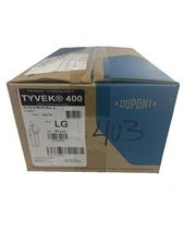 DuPont TYVEK 400 TY120SWHMD002500 Disposable Coveralls, Large 25 count - New