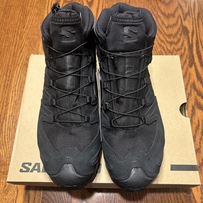NEW 9.5 REG MENS SALOMON XA FORCES MID GORE-TEX EN QUARTER BOOTS 409218 BLACK
