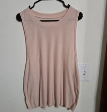 Pre-loved ALO Women's Soft Peach Active Tank Top Sz XL