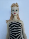 Vintage #3  Ponytail Barbie Doll  /Solid Body   and Rare Blue Eyeliner/ Mattel