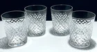 4 VINTAGE WATERFORD CRYSTAL ALANA DOUBLE OLD FASHIONED 12 oz TUMBLER GLASSES