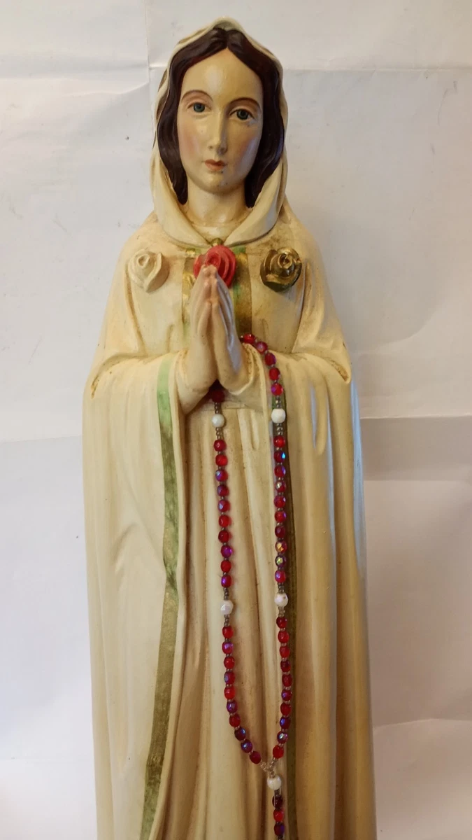 Original Maria Rosa Mystica Statue Madonna 47 cm Dat. 1992 Limitierte Serie 3/79